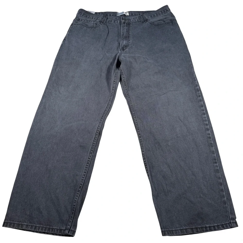 Signature Levi Strauss & Co Relaxed Jeans Mens 40x30 (FITS 38x29) Charcoal Gray